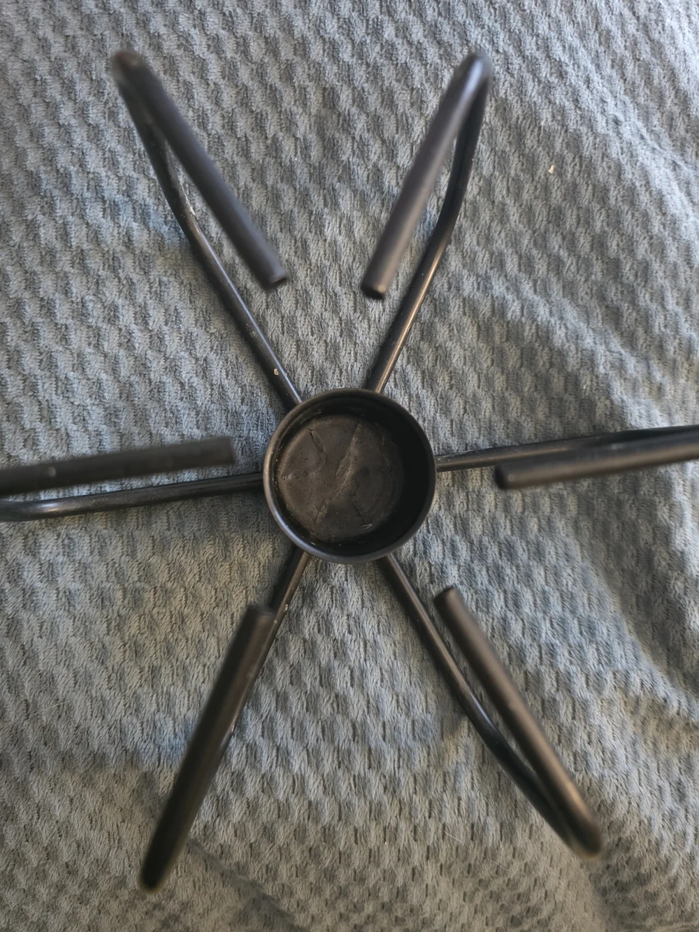 Modern Black Metal Candle Stand for Pillar Candles - Home Accents